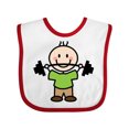 thumbnail image 1 of Inktastic Weightlifting Boy Weightlifter Exercise Boys Baby Bib, 1 of 4