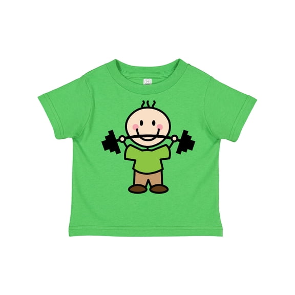 Inktastic Weightlifting Boy Weightlifter Exercise Boys Toddler T-Shirt