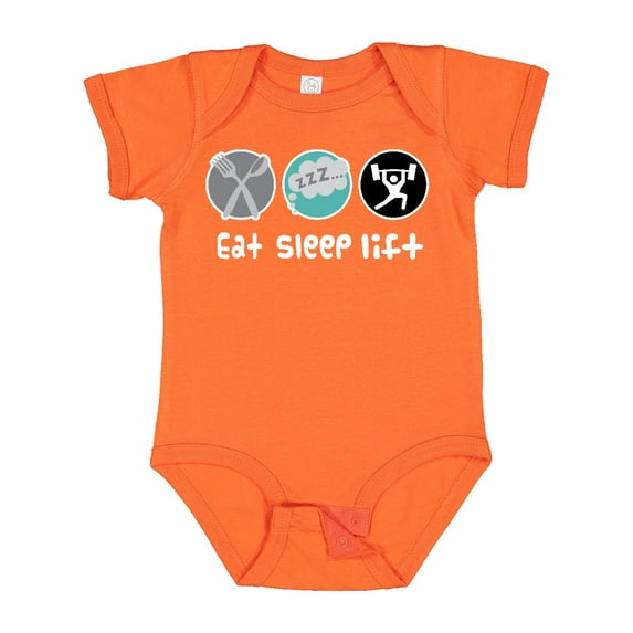 Inktastic Weightlifting Eat Sleep Lift Sports Boys Baby Bodysuit
