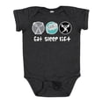 thumbnail image 1 of Inktastic Weightlifting Eat Sleep Lift Sports Boys Baby Bodysuit, 1 of 5
