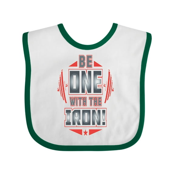 Inktastic Weightlifting Fitness Lifter Boys or Girls Baby Bib