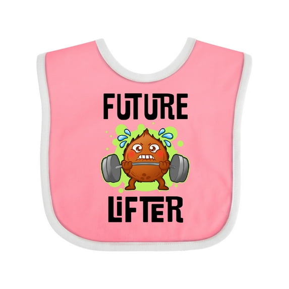 Inktastic Weightlifting Funny Future Lifter Boys or Girls Baby Bib