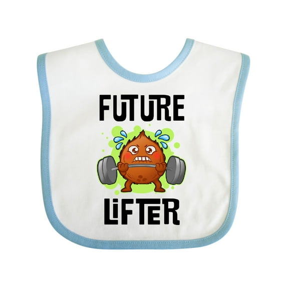 Inktastic Weightlifting Funny Future Lifter Boys or Girls Baby Bib