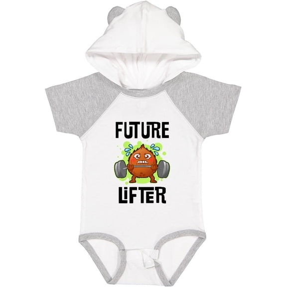 Inktastic Weightlifting Funny Future Lifter Boys or Girls Baby Bodysuit