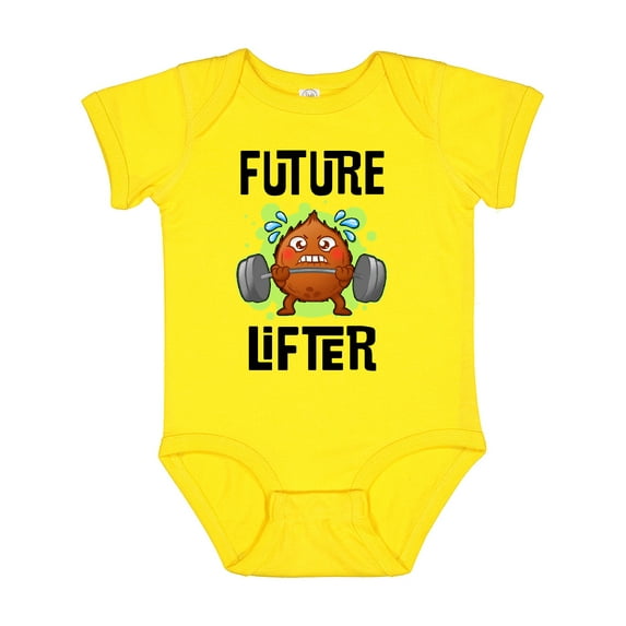 Inktastic Weightlifting Funny Future Lifter Boys or Girls Baby Bodysuit