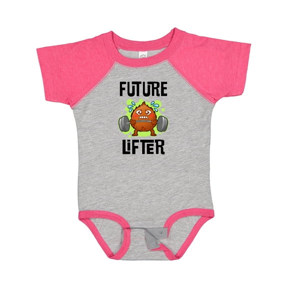 Inktastic Weightlifting Funny Future Lifter Boys or Girls Baby Bodysuit