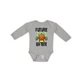 thumbnail image 1 of Inktastic Weightlifting Funny Future Lifter Boys or Girls Long Sleeve Baby Bodysuit, 1 of 5