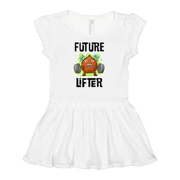 Inktastic Weightlifting Funny Future Lifter Girls Baby Dress