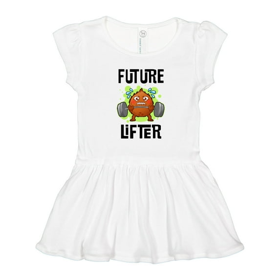 Inktastic Weightlifting Funny Future Lifter Girls Toddler Dress