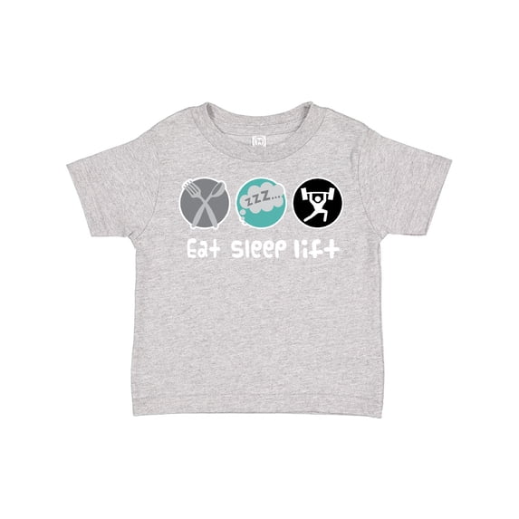 Inktastic Weightlifting Gift Eat Sleep Lift Sports Boys Toddler T-Shirt