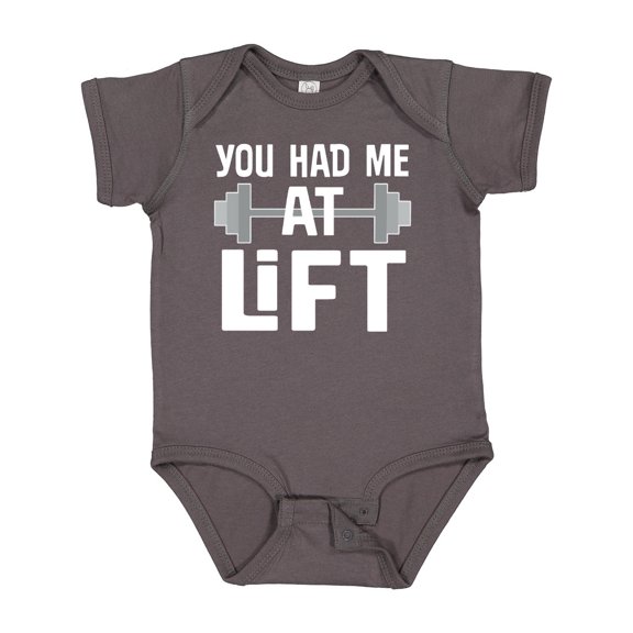 Inktastic Weightlifting You Had Me at Lift Boys or Girls Baby Bodysuit