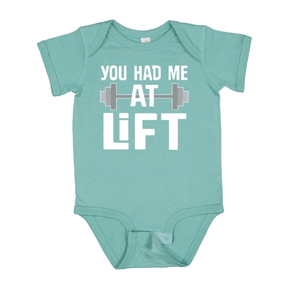 Inktastic Weightlifting You Had Me at Lift Boys or Girls Baby Bodysuit