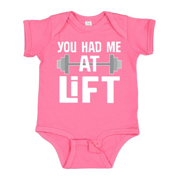 Inktastic Weightlifting You Had Me at Lift Boys or Girls Baby Bodysuit