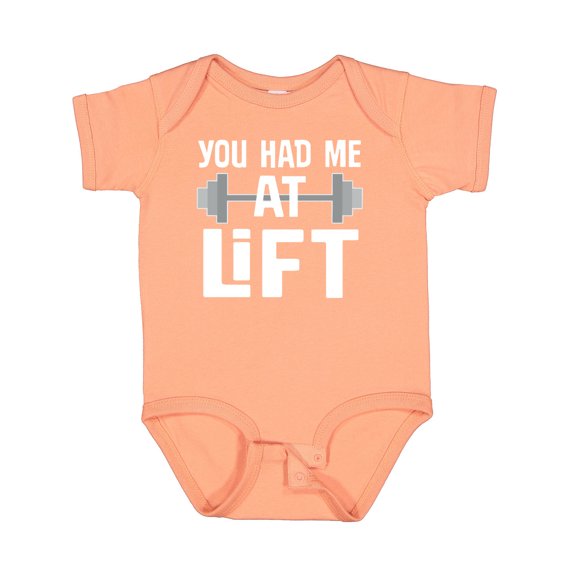 Inktastic Weightlifting You Had Me at Lift Boys or Girls Baby Bodysuit