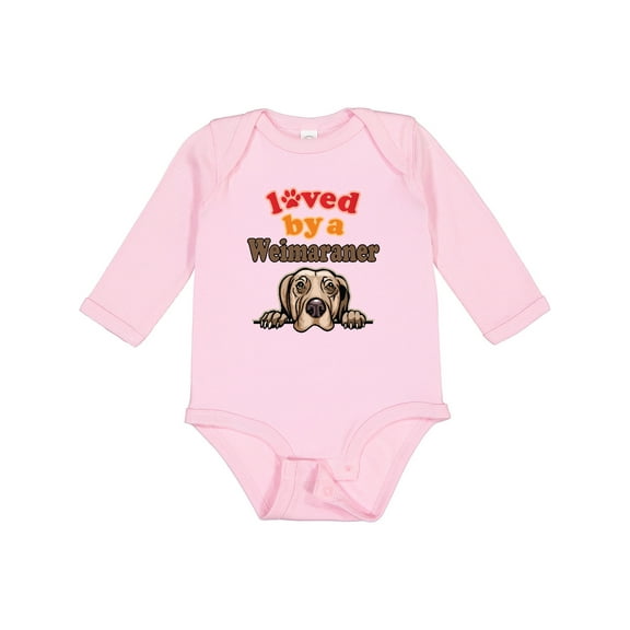 Inktastic Weimaraner Dog Gifts Boys or Girls Long Sleeve Baby Bodysuit