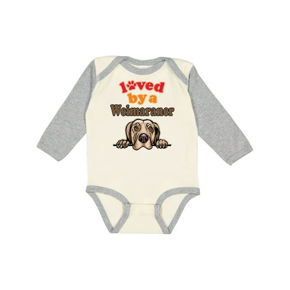 Inktastic Weimaraner Dog Gifts Boys or Girls Long Sleeve Baby Bodysuit