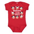thumbnail image 1 of Inktastic Welcome to the Herd with Cute Black and White Holstein Cows Boys or Girls Baby Bodysuit, 1 of 5