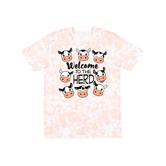Inktastic Welcome to the Herd with Cute Black and White Holstein Cows T-Shirt