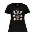 thumbnail image 1 of Inktastic Welcome to the Herd with Cute Black and White Holstein Cows Women's Plus Size T-Shirt, 1 of 5
