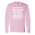 thumbnail image 1 of Inktastic Welder Funny Job Long Sleeve T-Shirt, 1 of 5