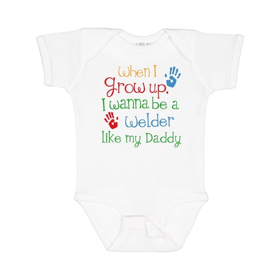 Inktastic Welder Like Daddy Boys or Girls Baby Bodysuit