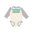 thumbnail image 1 of Inktastic Welder in Training Boys or Girls Long Sleeve Baby Bodysuit, 1 of 5
