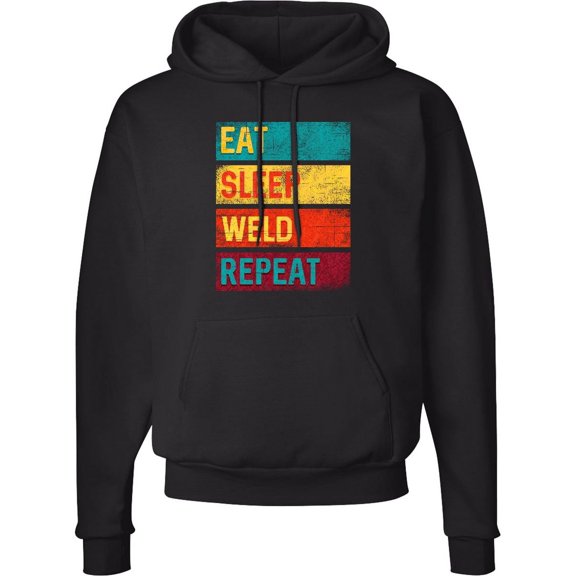 Inktastic Welding Eat Sleep Weld Repeat Adult Hoodie Sweatshirt