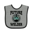 thumbnail image 1 of Inktastic Welding Future Welder Baby Clothes Boys or Girls Baby Bib, 1 of 4