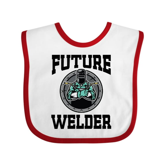Inktastic Welding Future Welder Baby Clothes Boys or Girls Baby Bib