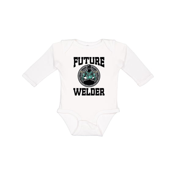 Inktastic Welding Future Welder Baby Clothes Boys or Girls Long Sleeve Baby Bodysuit