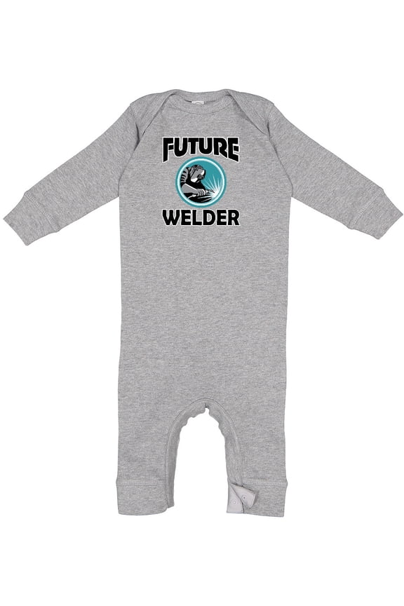 Welding Future Welder Baby Romper Coveralls