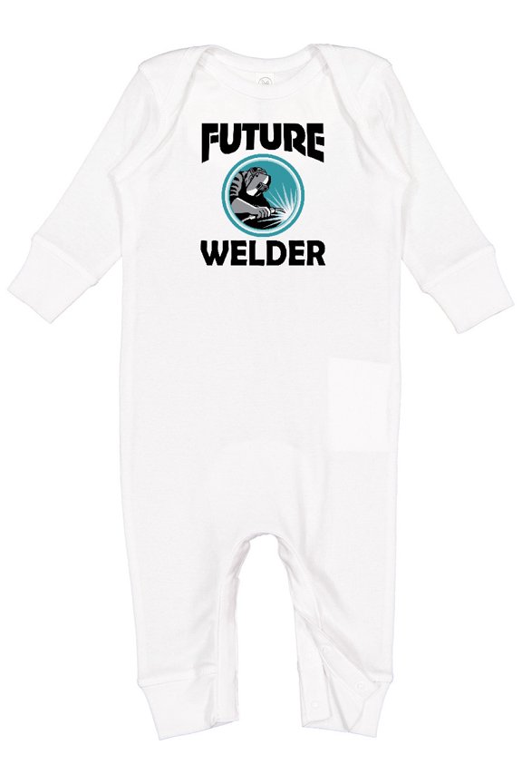 Welding Future Welder Baby Romper Coveralls