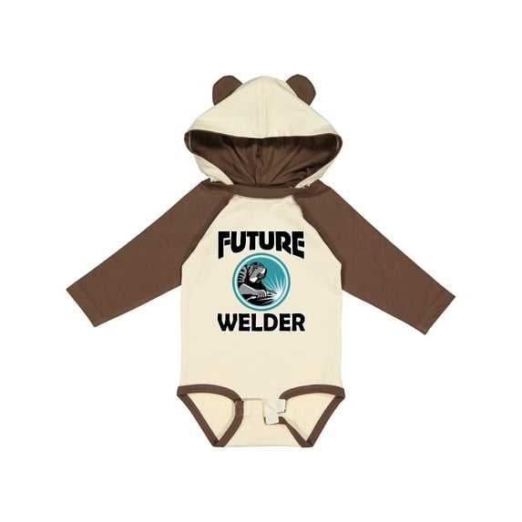 Inktastic Welding Future Welder Boys Long Sleeve Baby Bodysuit