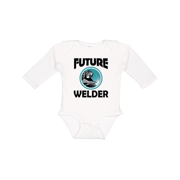 Inktastic Welding Future Welder Boys Long Sleeve Baby Bodysuit