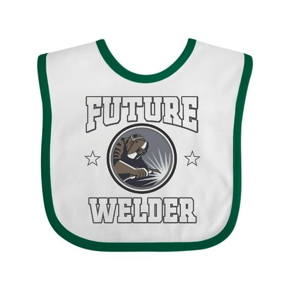 Inktastic Welding Future Welder Fabricator Boys or Girls Baby Bib