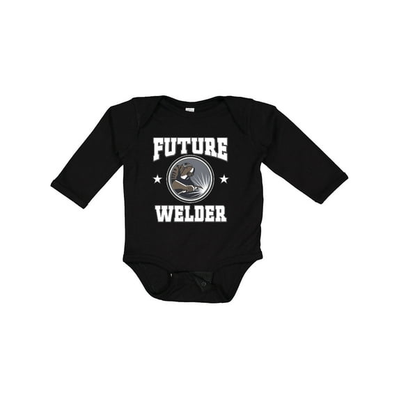 Inktastic Welding Future Welder Fabricator Boys or Girls Long Sleeve Baby Bodysuit