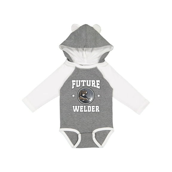 Inktastic Welding Future Welder Fabricator Boys or Girls Long Sleeve Baby Bodysuit