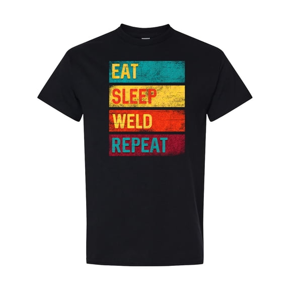 Inktastic Welding Eat Sleep Weld Repeat T-Shirt