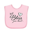 thumbnail image 1 of Inktastic Well Bless Your Heart with Calico Print Boys or Girls Baby Bib, 1 of 4