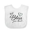 thumbnail image 1 of Inktastic Well Bless Your Heart with Calico Print Boys or Girls Baby Bib, 1 of 4