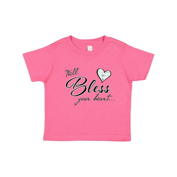 Inktastic Well Bless Your Heart with Calico Print Boys or Girls Toddler T-Shirt