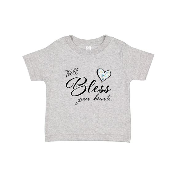 Inktastic Well Bless Your Heart with Calico Print Boys or Girls Toddler T-Shirt
