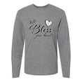 thumbnail image 1 of Inktastic Well Bless Your Heart with Calico Print Long Sleeve T-Shirt, 1 of 5
