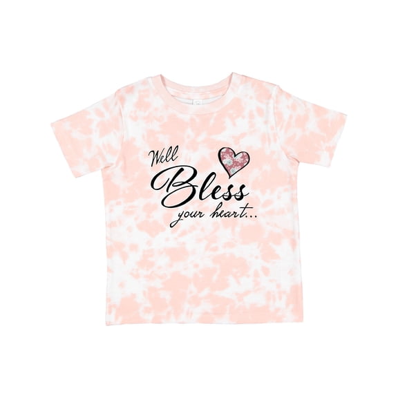 Inktastic Well Bless Your Heart with Floral Print Boys or Girls Toddler T-Shirt