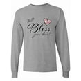thumbnail image 1 of Inktastic Well Bless Your Heart with Floral Print Long Sleeve T-Shirt, 1 of 5