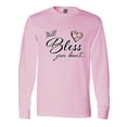 thumbnail image 1 of Inktastic Well Bless Your Heart with Floral Print Long Sleeve T-Shirt, 1 of 5