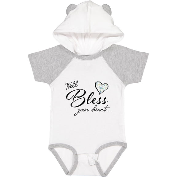 Inktastic Well Bless your Heart with Calico Print Boys or Girls Baby Bodysuit