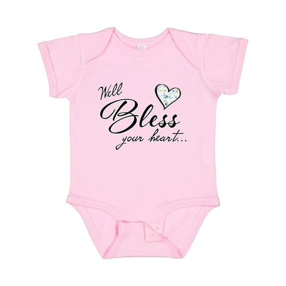 Inktastic Well Bless your Heart with Calico Print Boys or Girls Baby Bodysuit