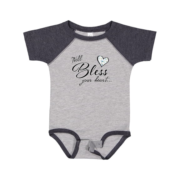 Inktastic Well Bless your Heart with Calico Print Boys or Girls Baby Bodysuit