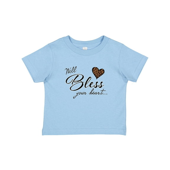 Inktastic Well Bless your Heart with Leopard Print Boys or Girls Baby T-Shirt